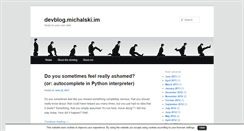 Desktop Screenshot of devblog.michalski.im